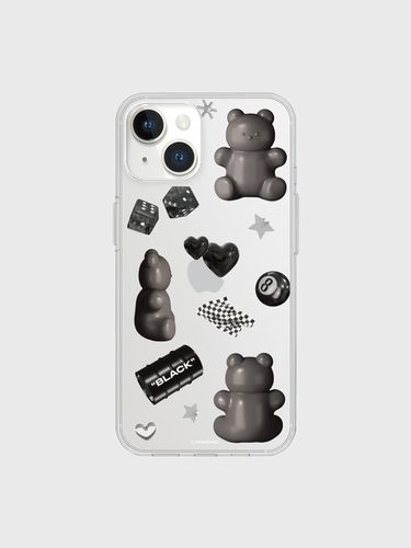 Black objet sticker [clear phone case] - theninemall - Modalova