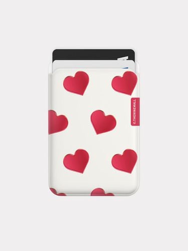 Red heart pattern [Magsafe card slot] - theninemall - Modalova