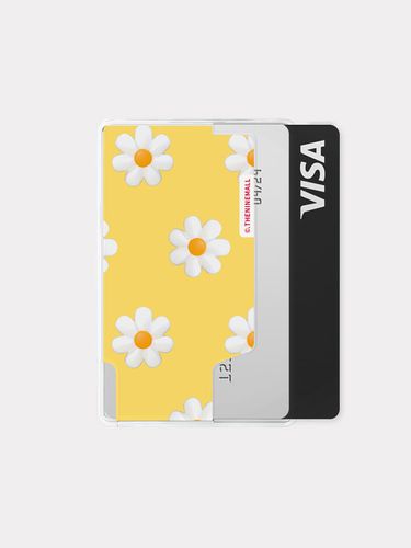 Marguerite flower pattern [Magsafe card wallet] - theninemall - Modalova