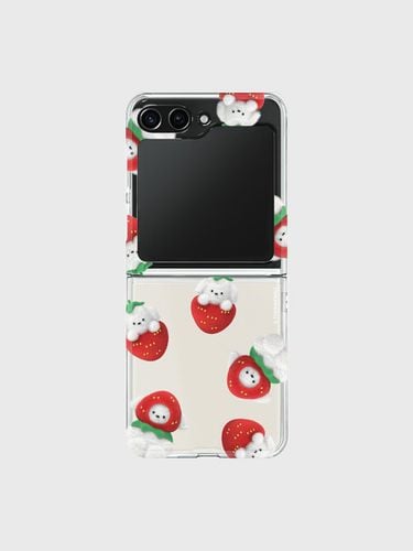 PATTERN RED Ppokku Z Flip Clear Hard Case - theninemall - Modalova