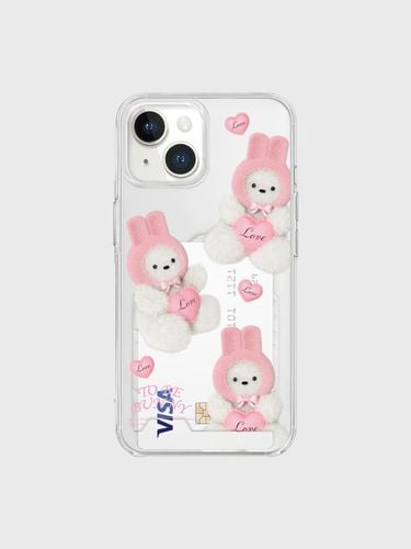 Pattern bunny ppy [transparent card storage case] - theninemall - Modalova