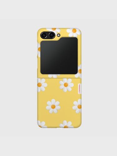 Marguerite flower pattern Z-flip hard case - theninemall - Modalova