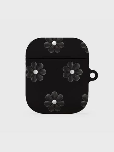 Black marguerite flower pattern [hard airpod case - theninemall - Modalova