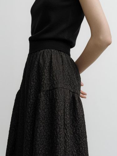 Jacquard Banded Skirt Black - BENEATER - Modalova