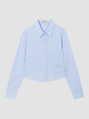 STRIPE SLIM FIT SPAN SHIRT(SORA) - EVOKE ERA - Modalova