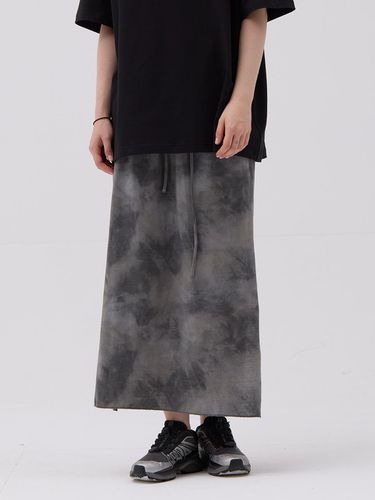 Tiedye Long Skirt Gray - AACA - Modalova