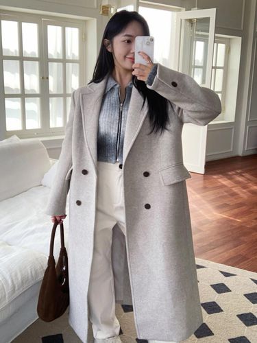 Wool Blend Double Busted Coat BE_K234PSG705 - DEKAVV - Modalova