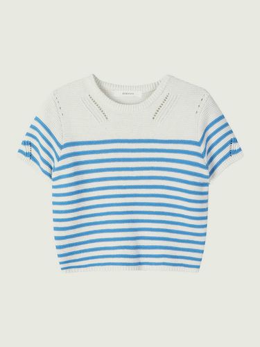 Stripe Half Sleeve Knitwear WH_K242KSK002 - DEKAVV - Modalova