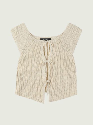 Tie ribbon cardigan - DEKAVV - Modalova