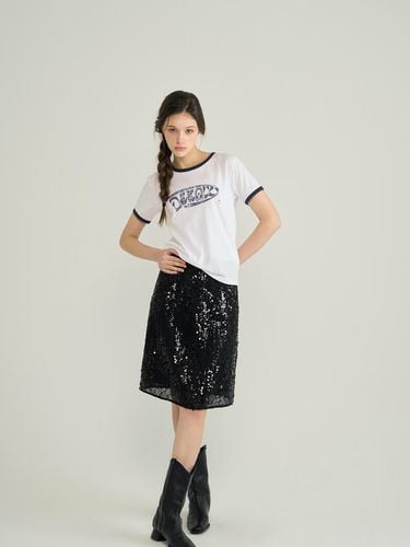 Layered Sequin Skirt BK_K242PSD703 - DEKAVV - Modalova