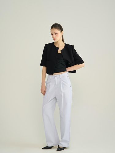 Light denim wide pants. LB_K242PSA002 - DEKAVV - Modalova