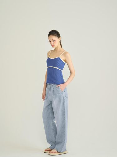 Light denim wide pants BL_K242PSA002 - DEKAVV - Modalova