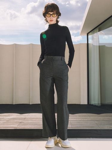 Wide Wool Pants GR_K224PSA702 - DEKAVV - Modalova