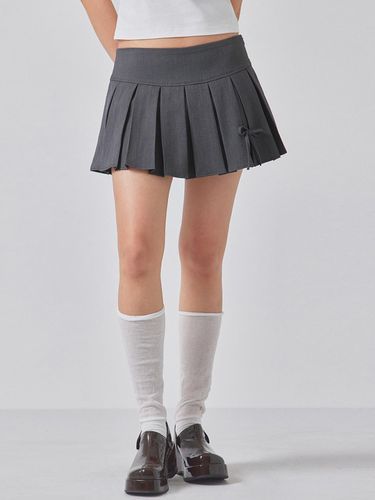 RIBBON PLEATED SKIRT_T416BT705(GY) - TOPGIRL - Modalova