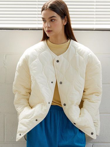 Wave Oversized Fit Jacket - beige - TSH - Modalova