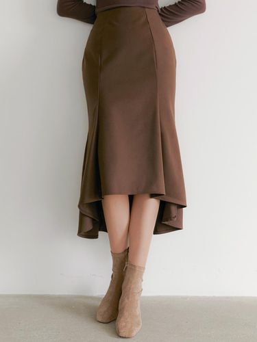 FLU FLARE LONG SKIRT BROWN - REORG - Modalova