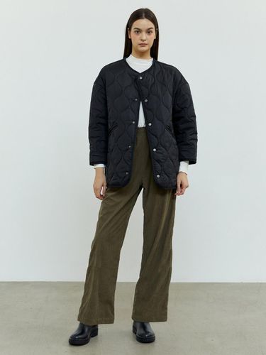 Corduroy Semi-wide Pants - Khaki - TSH - Modalova