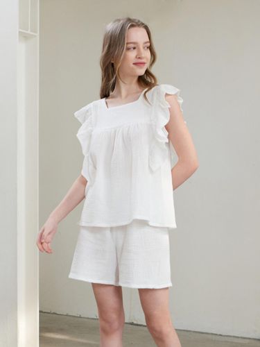 Emma Cotton Pajama Set - White - TSH - Modalova