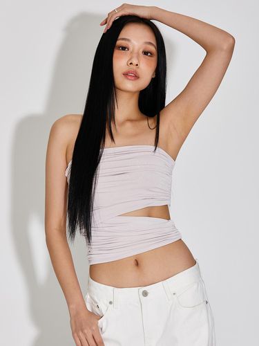 ONE SIDE CUT OUT SHIRRING TUBE TOP_T316TP121(ND) - TOPGIRL - Modalova