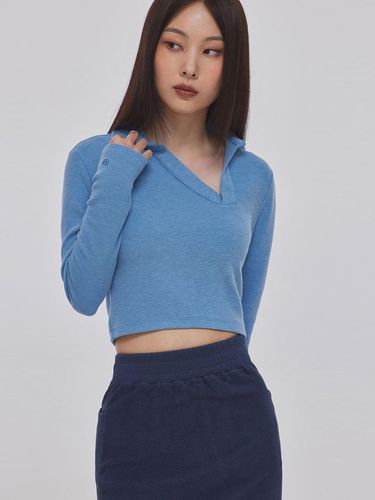 UNBALANCED COLLAR LONG SLEEVE TOP_T326TP114(SB) - TOPGIRL - Modalova