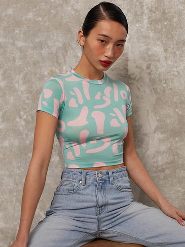 TG LETTER PRINT CROP TOP_T316TP101(LR) - TOPGIRL - Modalova