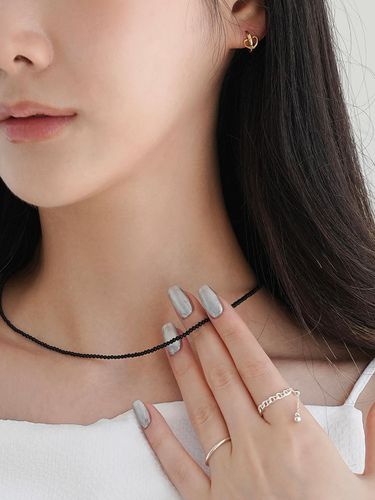 Silver 925 Onyx Black Necklace 2 mm - modernlike - Modalova