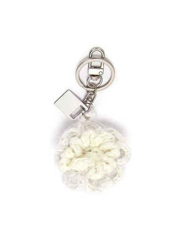 SEAFLOWER KNIT KEYRING IN White - Matin Kim - Modalova