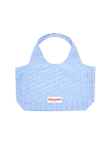 Flower jacquard shopper - SKY BLUE - RHEEMIN - Modalova