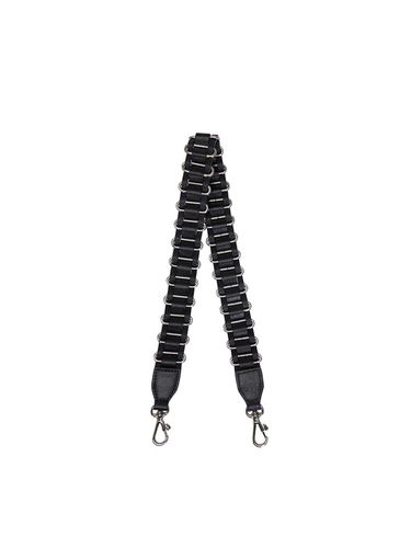 Leather Twist Strap Black - vunque - Modalova