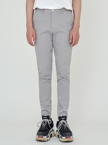 STRAIGHT FIT BANDING SLACKS GREY - Trip LE Sens - Modalova