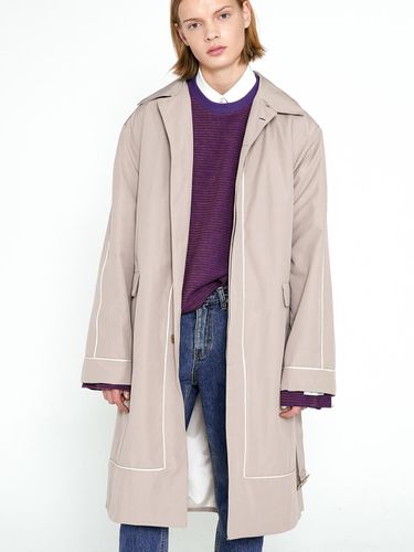 PIPING SINGLE OVER COAT_BEIGE - Trip LE Sens - Modalova