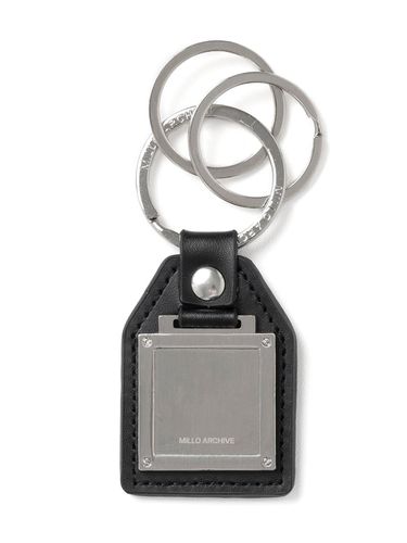 Cade Double Leather Keyring [Silver] - Millo Archive - Modalova