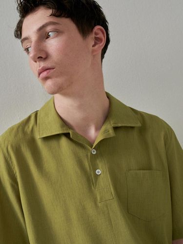 COLOR LINEN PK SHIRTS YELLOW GREEN - Trip LE Sens - Modalova