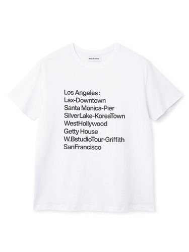 L.A. Vacation T-shirt [White] - Millo Archive - Modalova