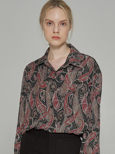 PAISLEY PATTERN OVER SHIRTS BLACK - Trip LE Sens - Modalova