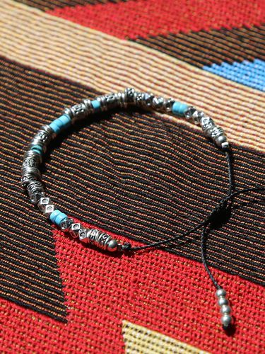 Silver & turquoise beads bracelet - KND - Modalova