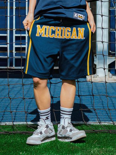 X MICHIGAN] Basketball Jersey Shorts (Nav - STARTER - Modalova