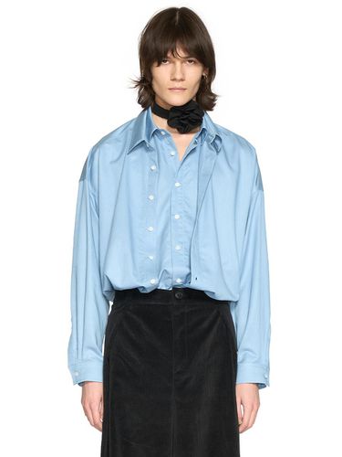 BLUE DOUBLE LAYER SHIRT - LABELESS - Modalova