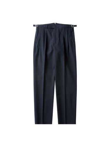 S Linen Side-adjust Trousers (Navy) - SORTIE - Modalova