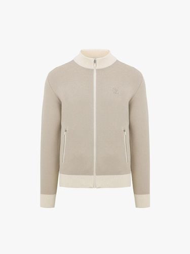 High Neck Zip-Up Sweater (Beige) - FAIRLIAR GOLF - Modalova