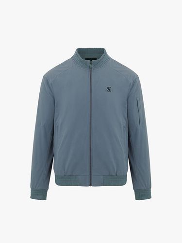 Knitwear Collar Bomber Jumper (Ceramic Blue) - FAIRLIAR GOLF - Modalova