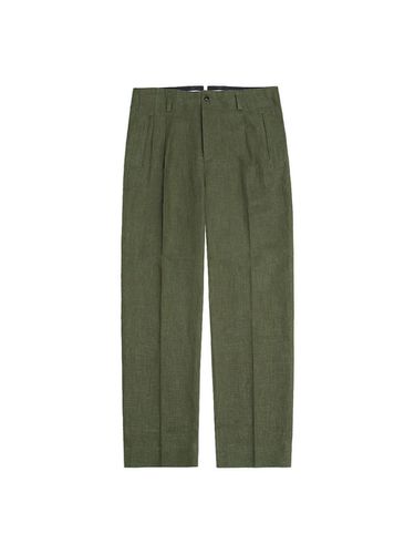 Linen Hollywood Trousers (Khaki) - SORTIE - Modalova