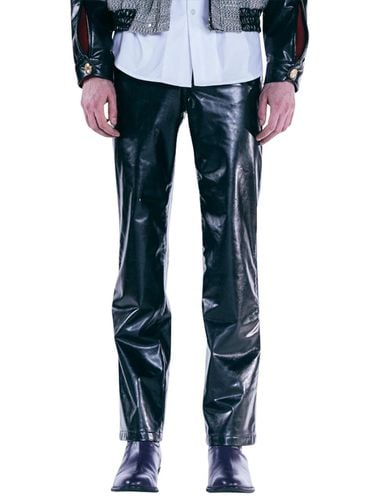 GLOSSY FAUX LEATHER PANTS - LABELESS - Modalova