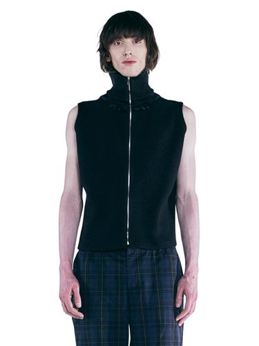 RIBBED HIGH NECK ZIP-UP - LABELESS - Modalova