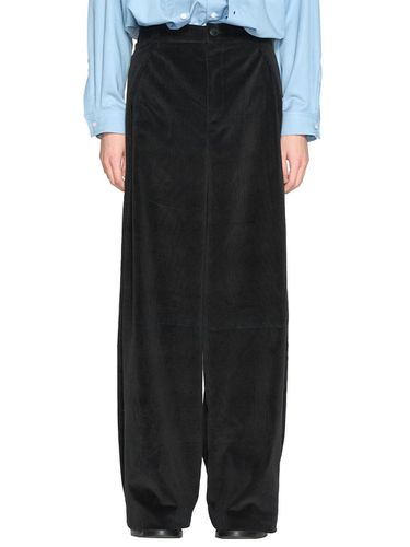 BLACK WIDE FOLDING TROUSERS - LABELESS - Modalova