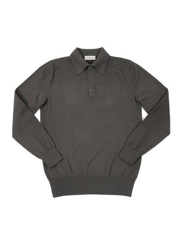 Gg Polo Collar Knit (Brown) - SORTIE - Modalova