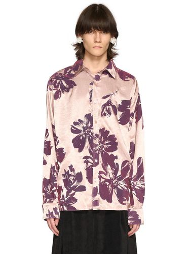 PURPLE FLORAL SILK SHIRT - LABELESS - Modalova