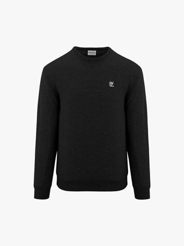 Round Neck Cashmere Knitwear (Black) - FAIRLIAR GOLF - Modalova