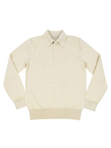 Gg Polo Collar Knit (Beige) - SORTIE - Modalova