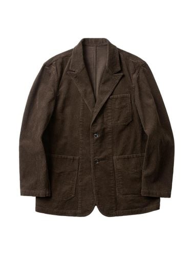 Tura Corduroy Washed Jacket (Brown) - SORTIE - Modalova